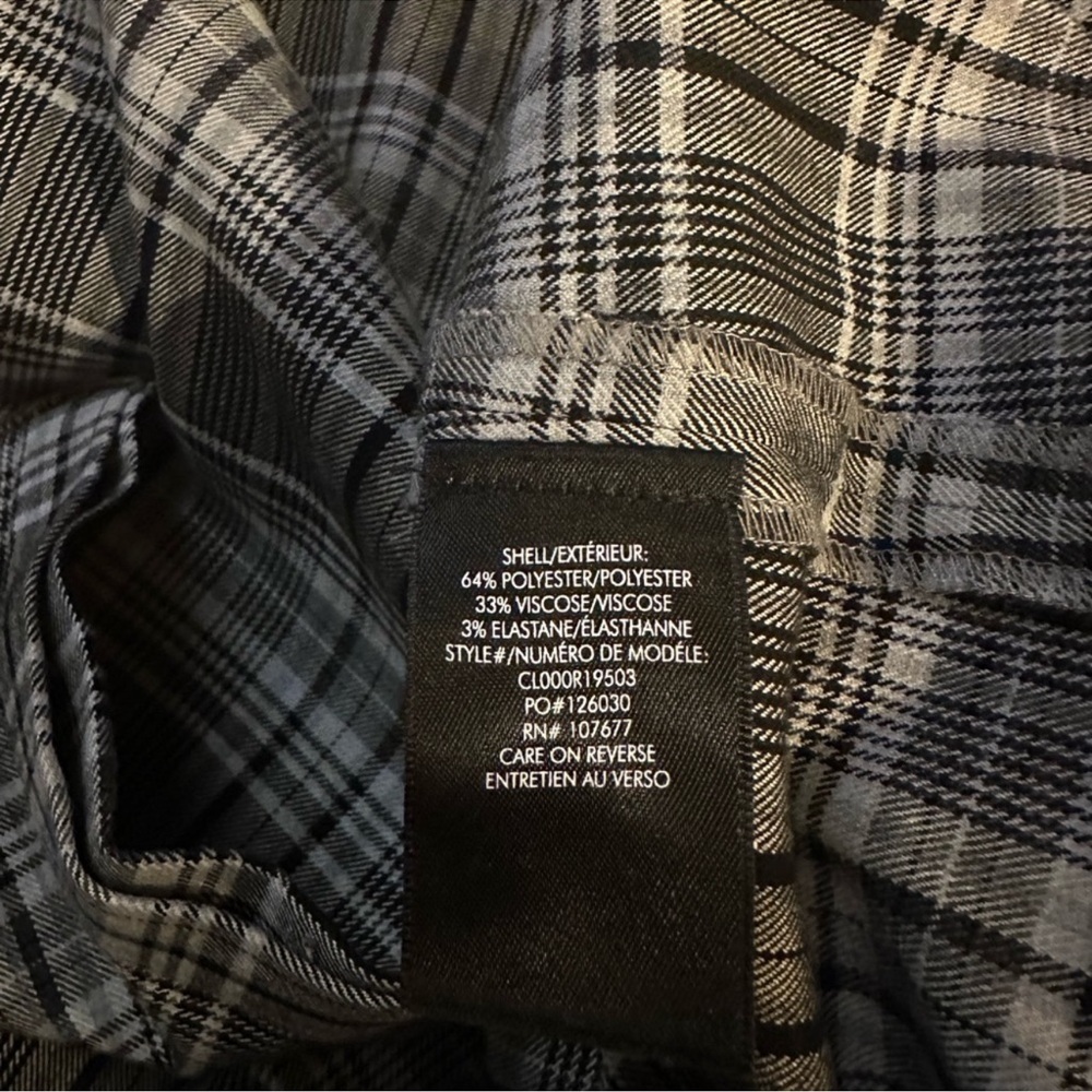 Alice + Olivia Lucette Plaid Belted Mini Dress Black & Gray Size Large - Picture 11 of 11
